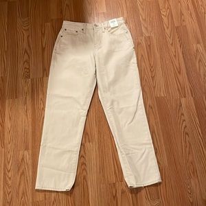 J.Crew slouchy boyfriend jeans In ecru